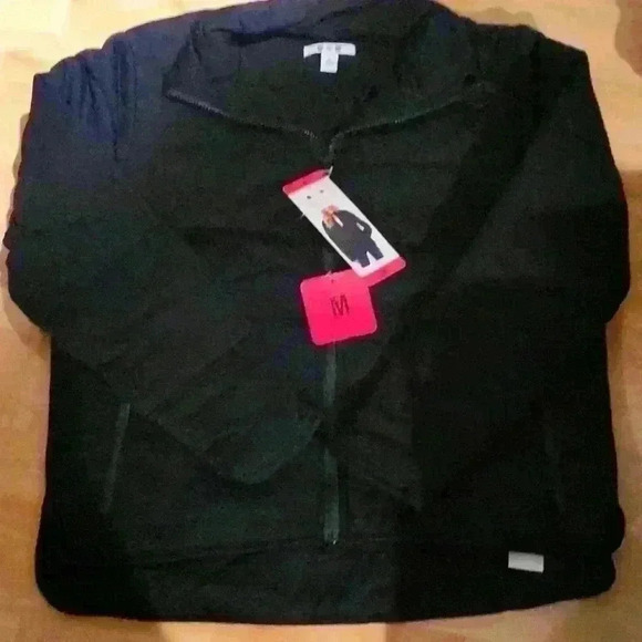 Three Dots Jackets & Blazers - Quilted Step Hem Knit Jacket